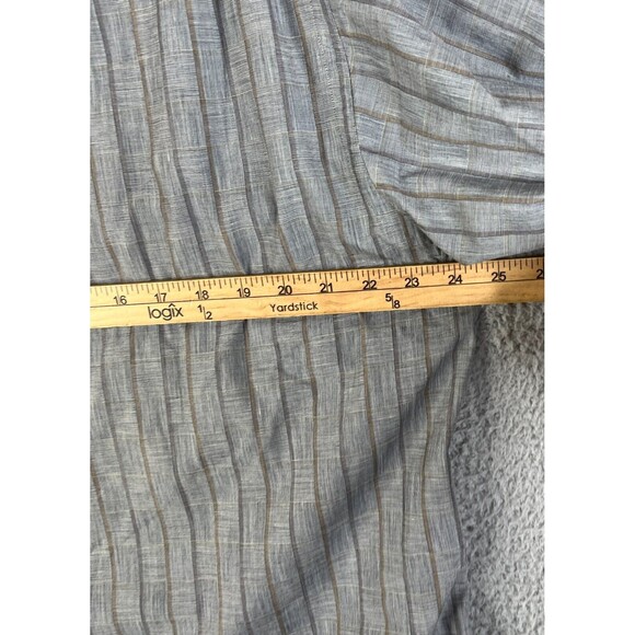 Vintage Gitman Bros Shirt Men Large Gray Brown Gold Striped Button Up Pocket USA - Picture 13 of 13